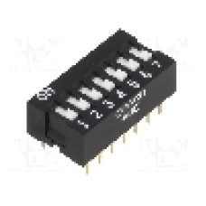 Intrerupator DIP, 2 pozitii, montare THT, 7 sectiuni, OMRON OCB - A6E-7101-N