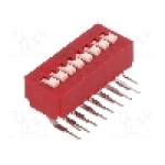 Intrerupator DIP, 2 pozitii, montare THT, 8 sectiuni, C&K - BD08AV Intrerupator DIP, 2 pozitii, montare THT, 8 sectiuni, C&K - BD08AV