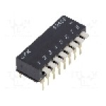 Intrerupator DIP, 2 pozitii, montare THT, 8 sectiuni, C&K - BPA08B Intrerupator DIP, 2 pozitii, montare THT, 8 sectiuni, C&K - BPA08B