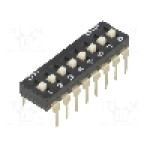 Intrerupator DIP, 2 pozitii, montare THT, 8 sectiuni, DIPTRONICS - NDI-08H-V Intrerupator DIP, 2 pozitii, montare THT, 8 sectiuni, DIPTRONICS - NDI-08H-V