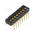 Intrerupator DIP, 2 pozitii, montare THT, 8 sectiuni, OMRON OCB - A6D-8100 Intrerupator DIP, 2 pozitii, montare THT, 8 sectiuni, OMRON OCB - A6D-8100