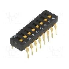 Intrerupator DIP, 2 pozitii, montare THT, 8 sectiuni, OMRON OCB - A6D-8100