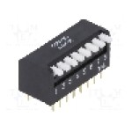 Intrerupator DIP, 2 pozitii, montare THT, 8 sectiuni, OMRON OCB - A6FR8104 Intrerupator DIP, 2 pozitii, montare THT, 8 sectiuni, OMRON OCB - A6FR8104