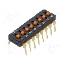 Intrerupator DIP, 2 pozitii, montare THT, 8 sectiuni, OMRON OCB - A6T-8104 Intrerupator DIP, 2 pozitii, montare THT, 8 sectiuni, OMRON OCB - A6T-8104