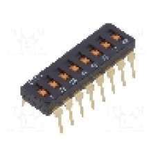 Intrerupator DIP, 2 pozitii, montare THT, 8 sectiuni, OMRON OCB - A6T8102 Intrerupator DIP, 2 pozitii, montare THT, 8 sectiuni, OMRON OCB - A6T8102
