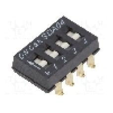 Intrerupator DIP, 4 pozitii, montare SMT, 4 sectiuni, C&K - SDA04H0SB