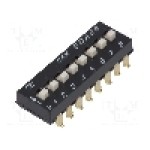 Intrerupator DIP, 8 pozitii, montare SMT, 8 sectiuni, C&K - SDA08H1SBDR Intrerupator DIP, 8 pozitii, montare SMT, 8 sectiuni, C&K - SDA08H1SBDR