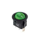 Intrerupator 12V, verde, cu bec, IRS 101, L100845