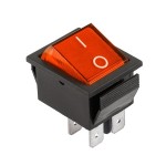 Intrerupator dublu, ON-OFF, 16A, 250V, rosu, L100832 Intrerupator dublu, ON-OFF, 16A, 250V, rosu, L100832