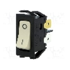 Intrerupator OFF-ON, 2 pozitii, DPST, BULGIN - C1250APBG133B