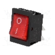 Intrerupator OFF-ON, 2 pozitii, DPST, BULGIN - C1553ALMBR3