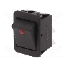 Intrerupator OFF-ON, 2 pozitii, DPST, BULGIN - C1553PBMBR3