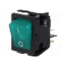 Intrerupator OFF-ON, 2 pozitii, DPST, BULGIN - C6053ALBG21197W