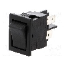 Intrerupator OFF-ON, 2 pozitii, DPST, BULGIN - H8550VBBB