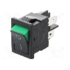 Intrerupator OFF-ON, 2 pozitii, DPST, BULGIN - H8550XBBBG076G