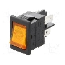 Intrerupator OFF-ON, 2 pozitii, DPST, BULGIN - H8553VBBA3