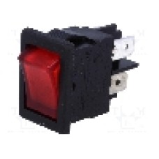 Intrerupator OFF-ON, 2 pozitii, DPST, BULGIN - H8553VBBR3