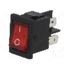 Intrerupator OFF-ON, 2 pozitii, DPST, BULGIN - H8553VBBR3076W