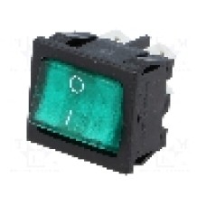 Intrerupator OFF-ON, 2 pozitii, DPST, BULGIN - H8653VBBG3076W