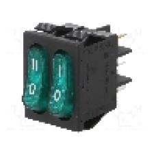 Intrerupator OFF-ON, 2 pozitii, DPST, COMELUX - 3602I0504