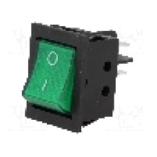 Intrerupator OFF-ON, 2 pozitii, DPST, {{Producator}} - RSI2013C3GN