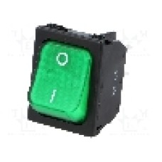 Intrerupator OFF-ON, 2 pozitii, DPST, SCI - R13-117B-01-BG-2D-N-2