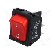Intrerupator OFF-ON, 2 pozitii, DPST, SCI - R13-117B-01-BR-2D-N-2