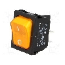 Intrerupator OFF-ON, 2 pozitii, DPST, SCI - R13-117B-01-BY-2D-N-2