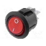 Intrerupator OFF-ON, 2 pozitii, DPST, SCI - R13-244B-02-BR-2D Intrerupator OFF-ON, 2 pozitii, DPST, SCI - R13-244B-02-BR-2D