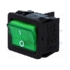 Intrerupator OFF-ON, 2 pozitii, DPST, SCI - R13-33B-02-BG-2D-N-2