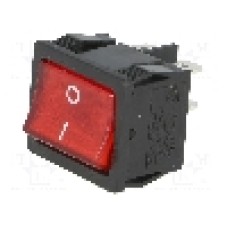 Intrerupator OFF-ON, 2 pozitii, DPST, SCI - R13-33B-02-BR-2D-N-2