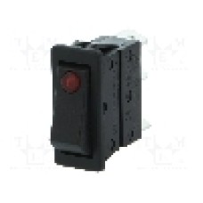 Intrerupator OFF-ON, 2 pozitii, SPST, BULGIN - C5503PLBR3