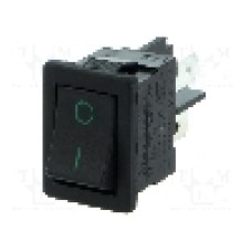 Intrerupator OFF-ON, 2 pozitii, SPST, BULGIN - H8500XBBBG076G