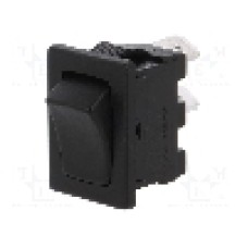 Intrerupator OFF-ON, 2 pozitii, SPST, BULGIN - H8600VBBB