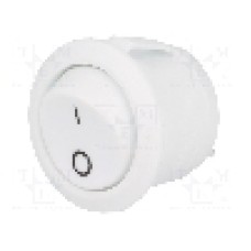 Intrerupator OFF-ON, 2 pozitii, SPST, BULGIN - R13112AWW076B