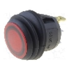 Intrerupator OFF-(ON), 2 pozitii, SPST, SCI - R13-112B8F-02-BRNN-0A-L2