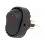 Intrerupator OFF-ON, 2 pozitii, SPST, SCI - R13-133L-01-BBR-L-2 Intrerupator OFF-ON, 2 pozitii, SPST, SCI - R13-133L-01-BBR-L-2