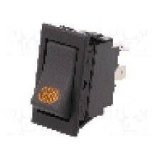 Intrerupator OFF-ON, 2 pozitii, SPST, SCI - R13-220BA-01-BBY