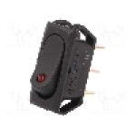 Intrerupator OFF-ON, 2 pozitii, SPST, SCI - R13-242L-01-BBR Intrerupator OFF-ON, 2 pozitii, SPST, SCI - R13-242L-01-BBR