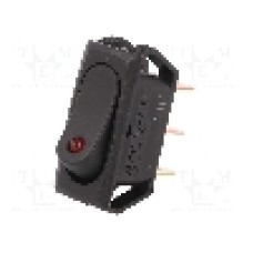 Intrerupator OFF-ON, 2 pozitii, SPST, SCI - R13-242L-01-BBR Intrerupator OFF-ON, 2 pozitii, SPST, SCI - R13-242L-01-BBR