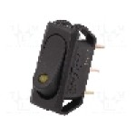 Intrerupator OFF-ON, 2 pozitii, SPST, SCI - R13-242L-01-BBY Intrerupator OFF-ON, 2 pozitii, SPST, SCI - R13-242L-01-BBY