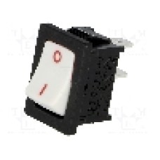 Intrerupator OFF-ON, 2 pozitii, SPST, SCI - R13-66A-02-BWR2 Intrerupator OFF-ON, 2 pozitii, SPST, SCI - R13-66A-02-BWR2