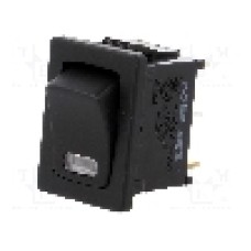 Intrerupator OFF-ON, 2 pozitii, SPST, SCI - R13-66B4W-02-BBR-L1