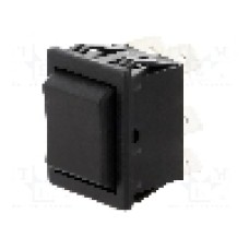 Intrerupator (ON)-OFF-(ON), 3 pozitii, DP3T, BULGIN - C1572ATMBB