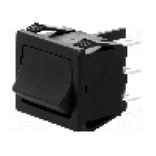 Intrerupator ON-OFF-ON, 3 pozitii, DP3T, BULGIN - H8670VBBB