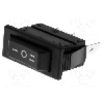 Intrerupator ON-OFF-ON, 3 pozitii, SP3T, BULGIN - C1520ALMBB730W Intrerupator ON-OFF-ON, 3 pozitii, SP3T, BULGIN - C1520ALMBB730W