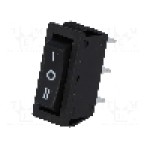 Intrerupator ON-OFF-ON, 3 pozitii, SP3T, {{Producator}} - RS1033C6BK Intrerupator ON-OFF-ON, 3 pozitii, SP3T, {{Producator}} - RS1033C6BK