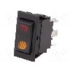 Intrerupator ON-OFF-ON, 3 pozitii, SP3T, SCI - R13-220BD-01-BBRY Intrerupator ON-OFF-ON, 3 pozitii, SP3T, SCI - R13-220BD-01-BBRY