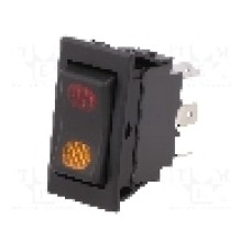 Intrerupator ON-OFF-ON, 3 pozitii, SP3T, SCI - R13-220BD-01-BBRY