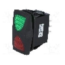 Intrerupator ON-OFF-ON, 3 pozitii, SP3T, SCI - R13-292D3-0-1BBGR-22GR0300-5